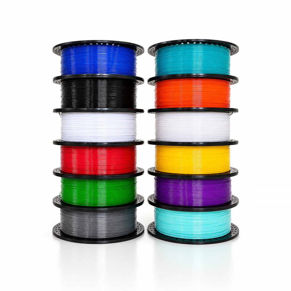 DoPro 3D PETG Mystery Box – zwölf Filamentspulen à 1 kg in zwei Stapeln