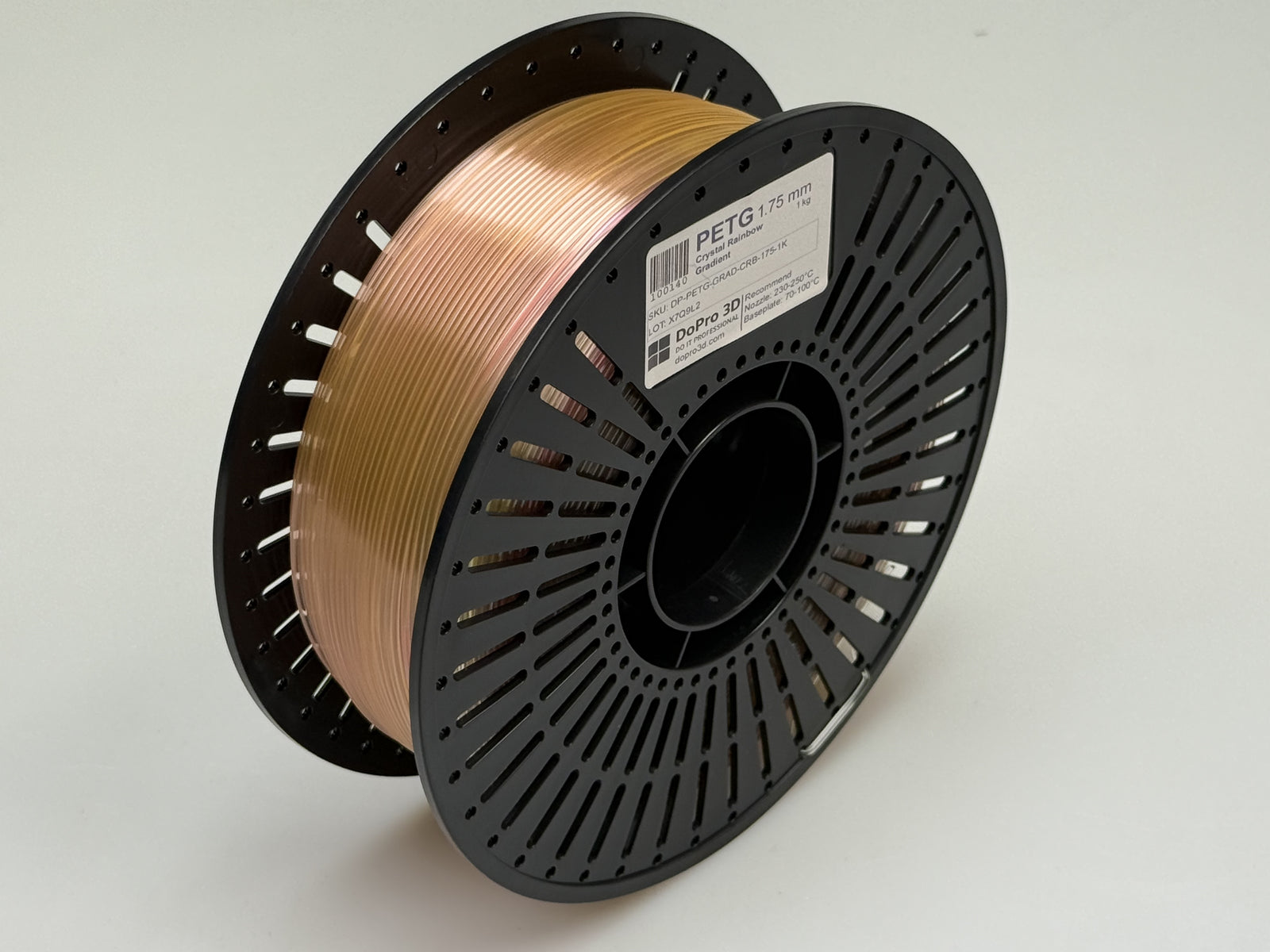 DoPro PETG Crystal Rainbow Gradient – Nexyl Class – 1,75 mm – 1,0 kg