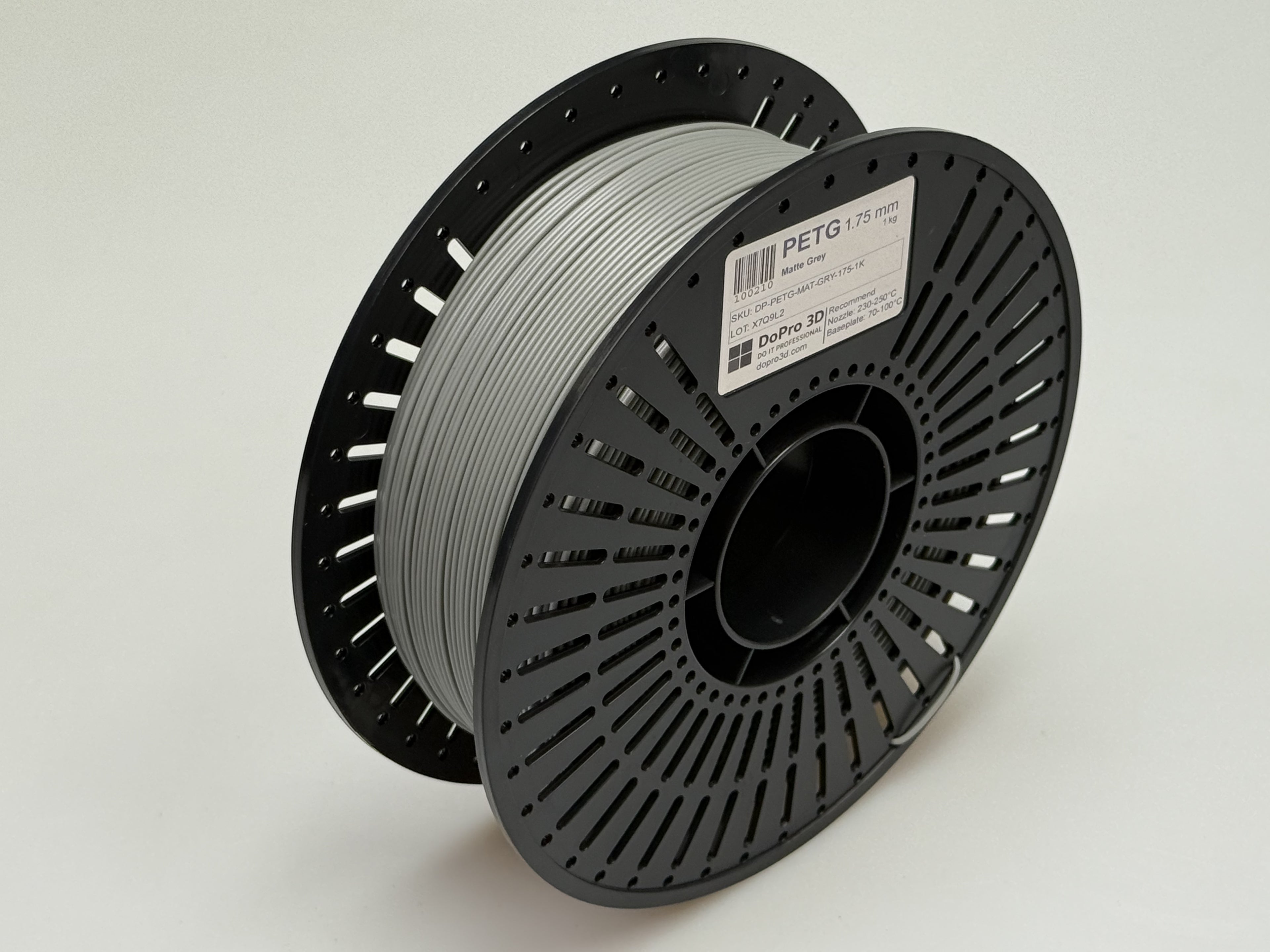 DoPro PETG Matte Graphite Grey – Nexyl Class – 1,75 mm – 1,0 kg