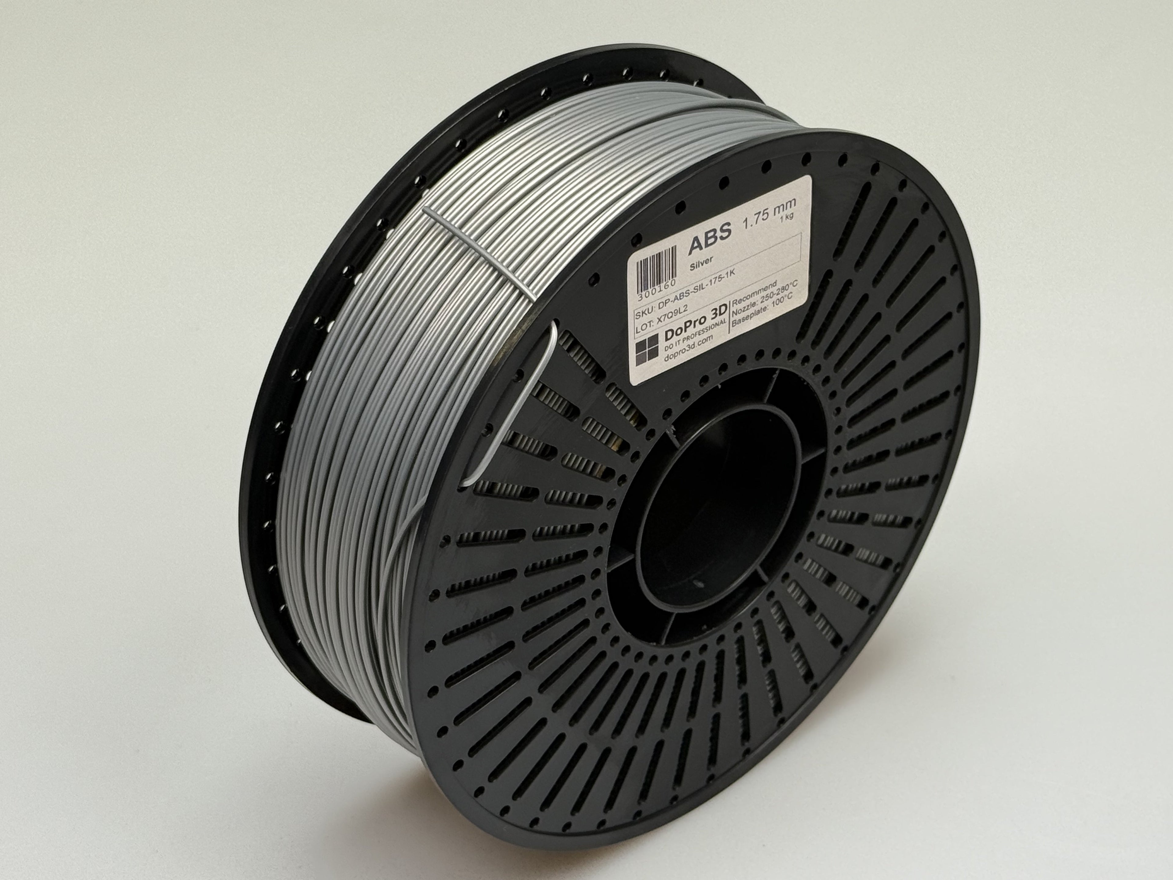 Nexyl ABS Metallic Silver Spule