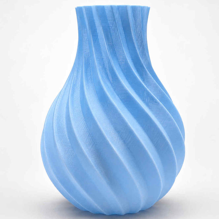Druckbeispiel Sky Blue White